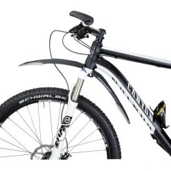 Topeak Garde-boue VTT Defender M1 & XC11 Ensemble De Garde-boue 29", Noir/gris