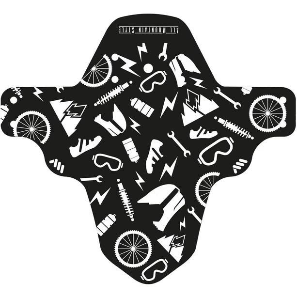 All-mountain-style Mudguards Garde-boue, Noir/blanc 1 All-mountain-style Mudguards Garde-boue, Noir/blanc