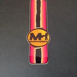 Mudhugger Accessoires Pour Garde-boue Long Autocollants 5 Pièces, Rouge