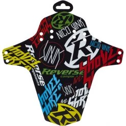 Reverse Mudguards Nico Vink-Stickerbomb Garde-boue, Multicolore