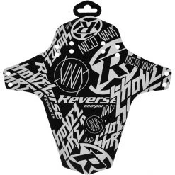 Reverse Mudguards Nico Vink-Stickerbomb Garde-boue, Noir/blanc