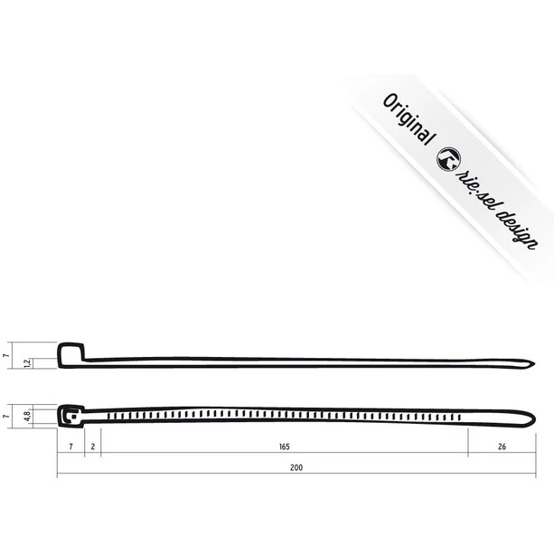 Riesel-design Accessoires Pour Garde-boue Cable:tie 25 Pièces, Noir 1 Riesel-design Accessoires Pour Garde-boue Cable:tie 25 Pièces, Noir