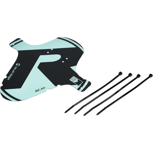 Riesel-design Mudguards Kol:oss Pare-boue Avant 26-29", Turquoise/noir 1 Riesel-design Mudguards Kol:oss Pare-boue Avant 26-29", Turquoise/noir