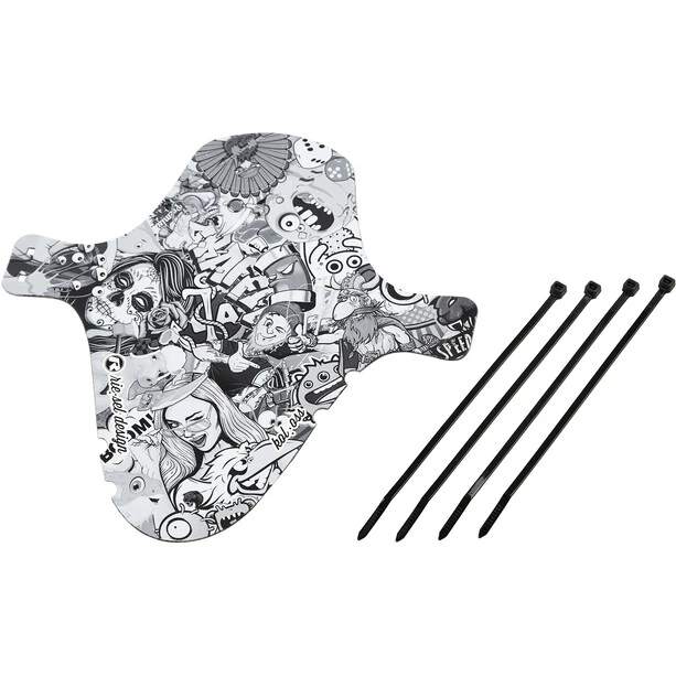 Riesel-design Mudguards Kol:oss Pare-boue Avant 26-29", Noir/gris 1 Riesel-design Mudguards Kol:oss Pare-boue Avant 26-29", Noir/gris