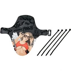 Riesel-design Mudguards Kol:oss Pare-boue Avant 26-29", Noir/Multicolore