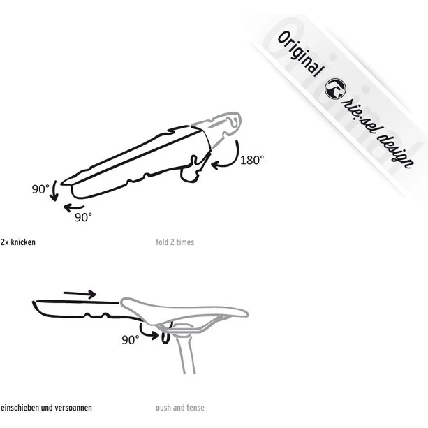Riesel-design Garde-boue VTT Rit:ze Garde-boue Arrière, Rouge/noir 2 Riesel-design Garde-boue VTT Rit:ze Garde-boue Arrière, Rouge/noir – Image 2
