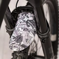 Riesel-design Mudguards Schlamm:PE Pare-boue Avant 26-29", Gris 5 Riesel-design Mudguards Schlamm:PE Pare-boue Avant 26-29", Gris -Garde-boue Soldes Boutique riesel design schlammpe front mudguard 26 29 stickerbomb eyecatcher ultra black 4