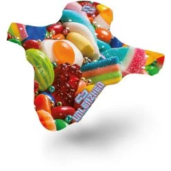 Unleazhed Mudguards Unsplash M01 Garde-boue Avant 26-29" Avec 4 Attaches Câbles Rilsan, Multicolore